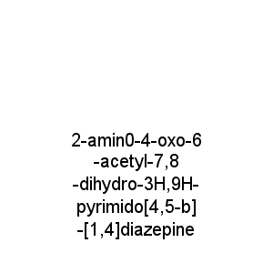 2-amin0-4-oxo-6-acetyl-7,8-dihydro-3H,9H-pyrimido[4,5-b]-[1,4]diazepine